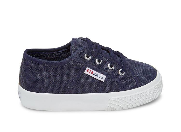 Superga 2730 Cotj White Navy - Kids Superga Shoes